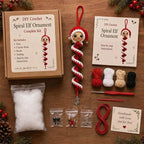 DIY Christmas Spiral Crochet Ornament Kit 🎄
