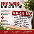Humor Warning Door Decoration