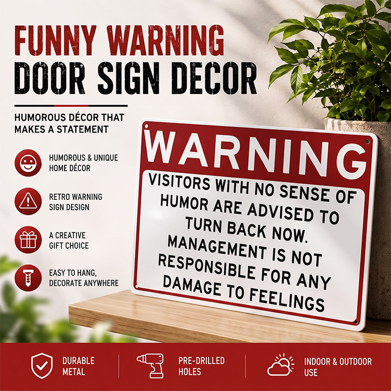 Humor Warning Door Decoration