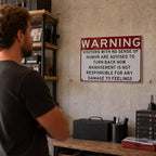 Humor Warning Door Decoration