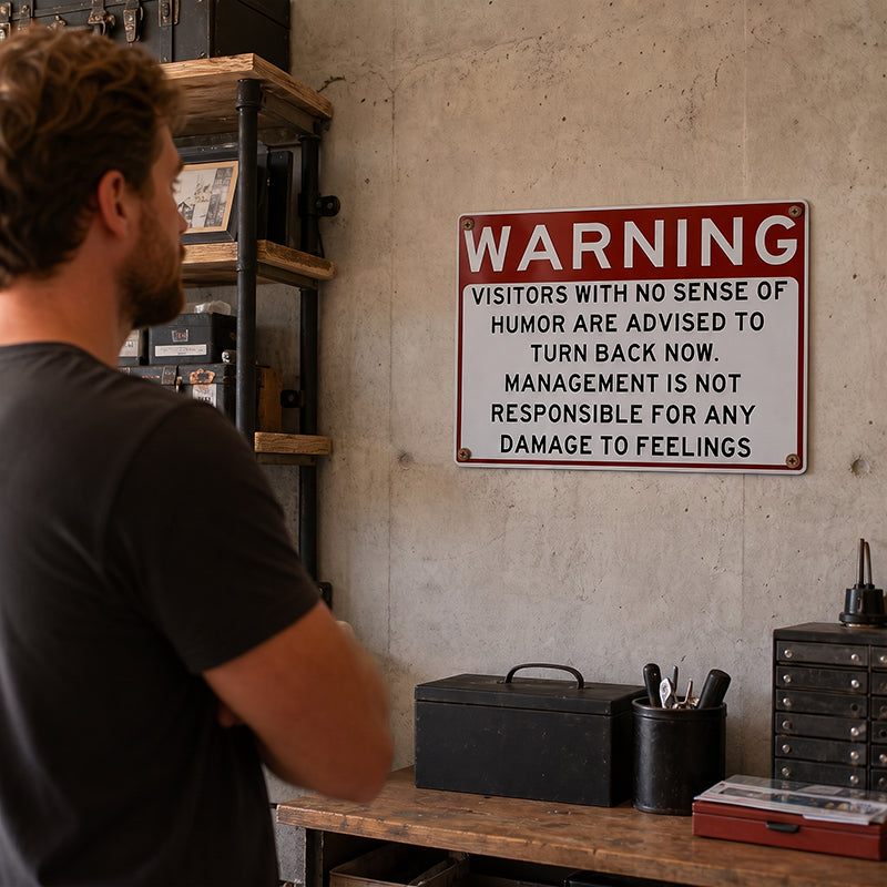 Humor Warning Door Decoration