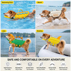 Cute Animal Dog Life Jacket – Fun Swimming Vest for Dogs, Safe & Comfortable Floatation Gear