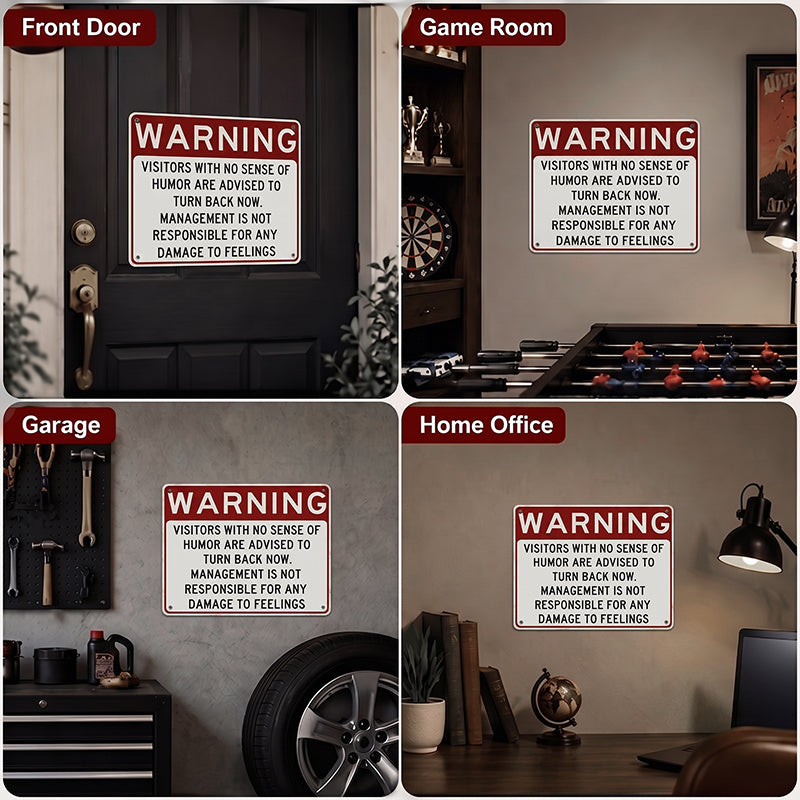 Humor Warning Door Decoration