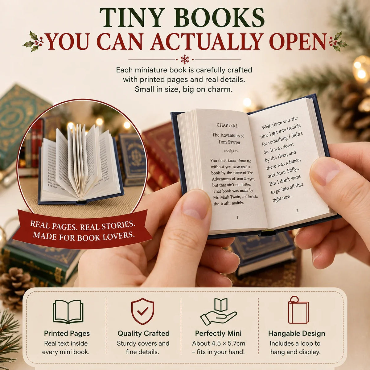 📚 25-dagers mini-bokadventskalender – 🎁 ❤️ En bokelskers nedtelling til jul