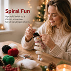 DIY Christmas Spiral Crochet Ornament Kit 🎄