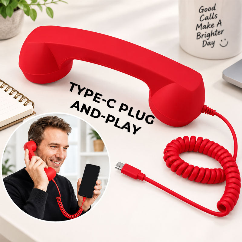 Retro telefonrør for type-C-telefoner