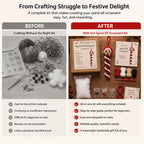 DIY Christmas Spiral Crochet Ornament Kit 🎄