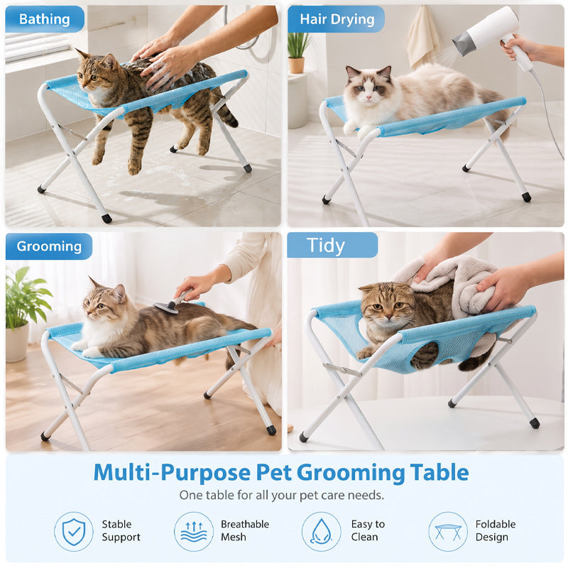 🐾 Pet Grooming Support Hammock Stand for Cats & Small Dogs