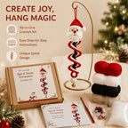 DIY Christmas Spiral Crochet Ornament Kit 🎄