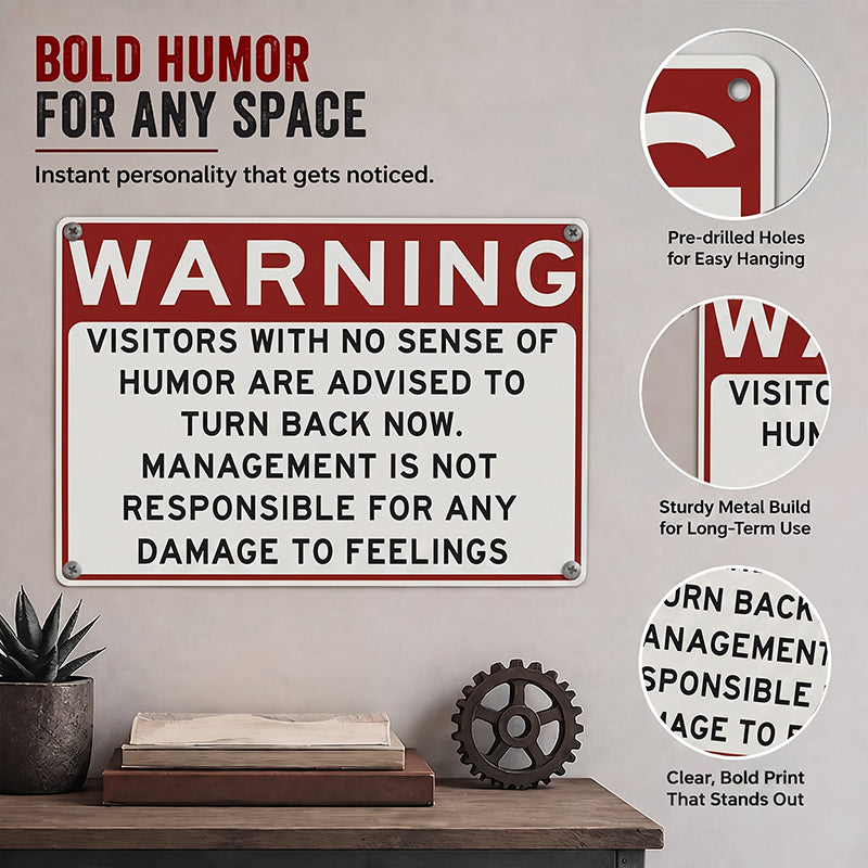 Humor Warning Door Decoration