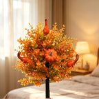 🔥  Artificial Fall Pumpkin Tree Stakes