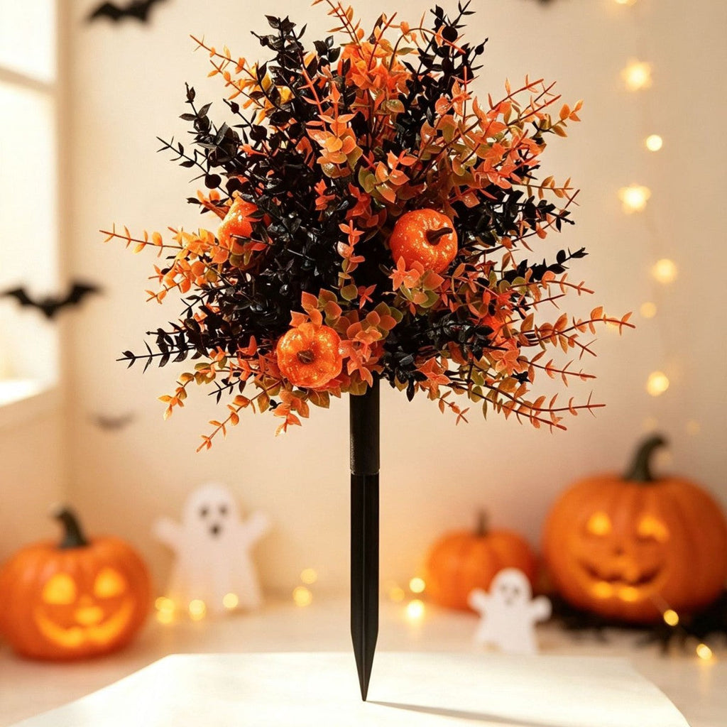 🔥  Artificial Fall Pumpkin Tree Stakes