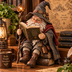 🧙‍♂️ Den vandrende lærde gnomen – Fortryllet figur av en lesende trollmann