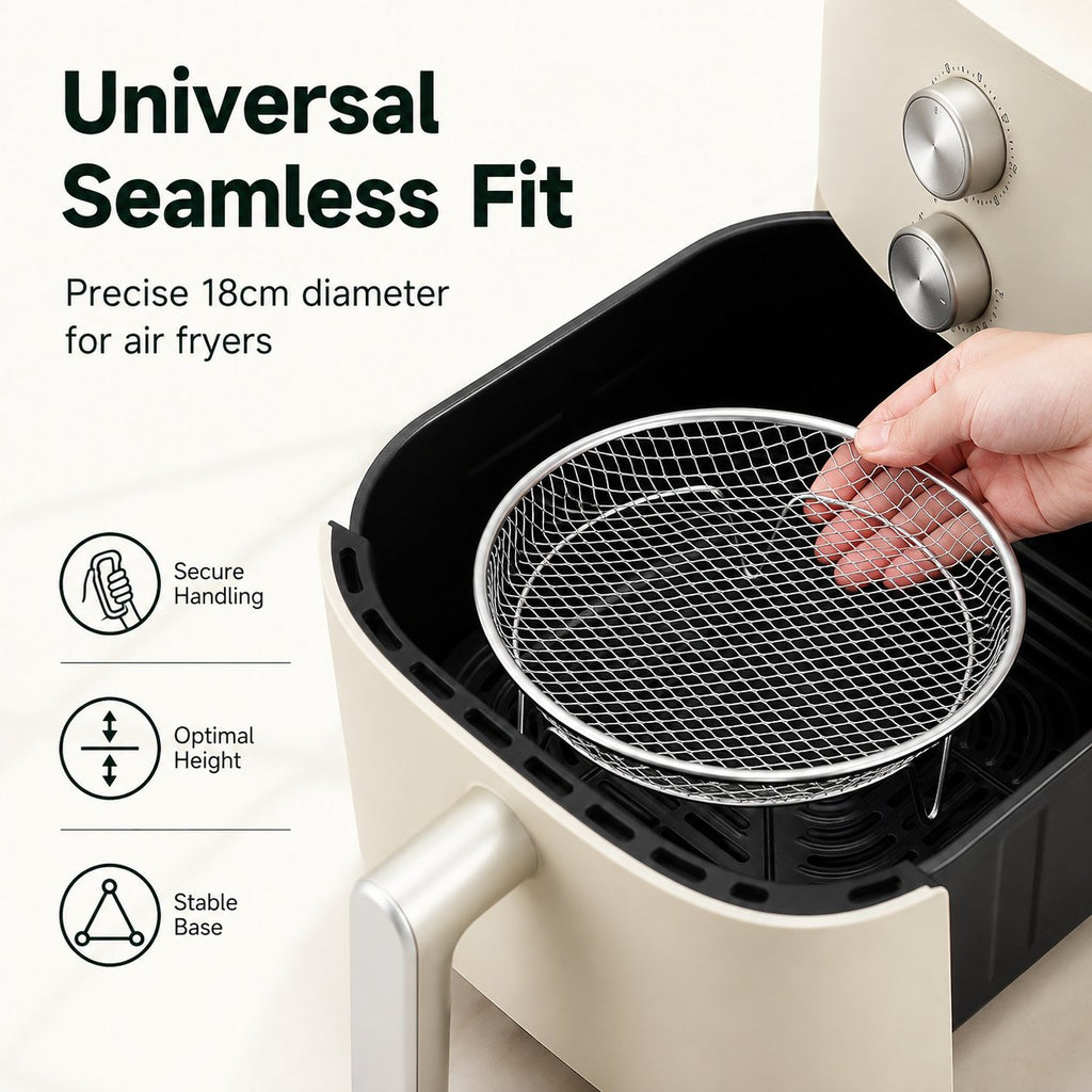 🔥🥘 Rist til airfryer i rustfritt stål – Enkelt til sprø resultater