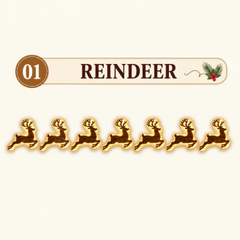 LED-veggdekorasjoner med reinsdyr – festlig julebelysning