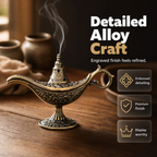 🪔Røkelsesbrenner i retro Aladdin-stil – vintage aromadiffuser ✨