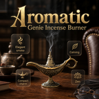 🪔Røkelsesbrenner i retro Aladdin-stil – vintage aromadiffuser ✨