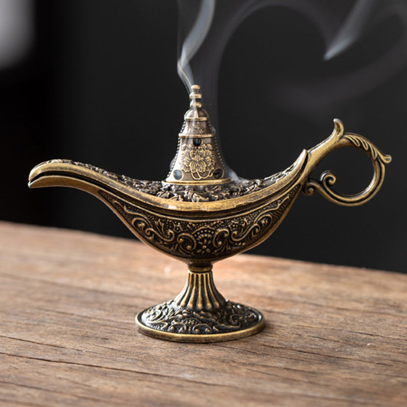 🪔Røkelsesbrenner i retro Aladdin-stil – vintage aromadiffuser ✨