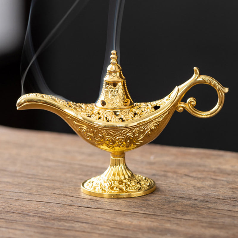 🪔Røkelsesbrenner i retro Aladdin-stil – vintage aromadiffuser ✨